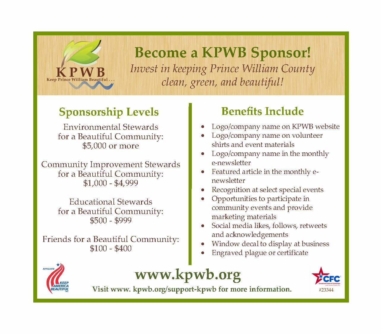 KPWB Launches 2015 Environmental Sponsorship Initiative